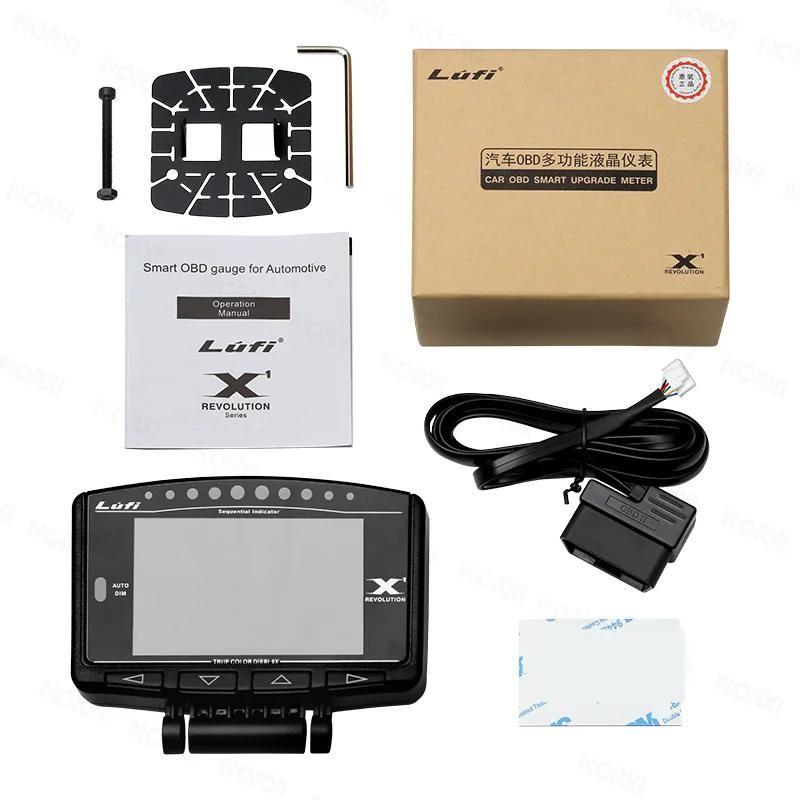 Original lufi x1 revolução obd obd2 medidor inteligente digital